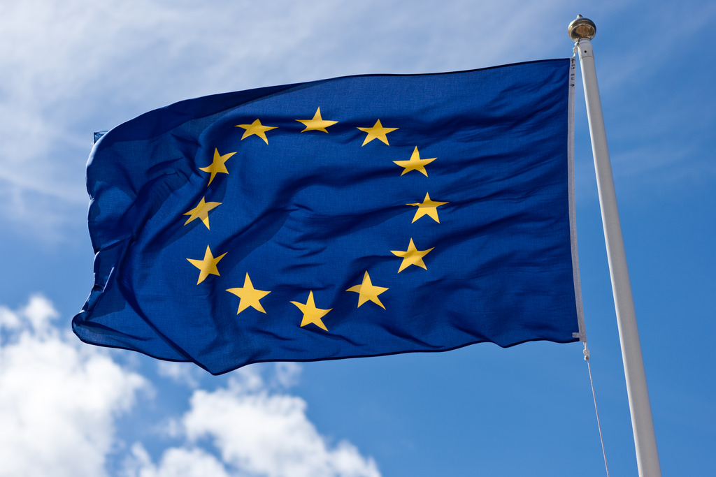 The GDPR comes into force in the EU. European Union Flag by Håkan Dahlström